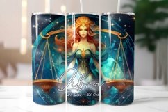 Libra Zodiac Sign Tumbler Wrap Sublimation| Libra Horoscope Product Image 2