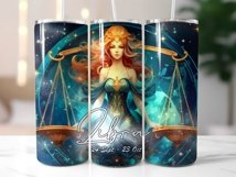 Zodiac Signs Skinny Tumbler Wrap Sublimation Bundle Product Image 18
