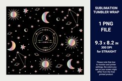 Libra | Zodiac Sublimation Tumbler 20 oz skinny Product Image 2