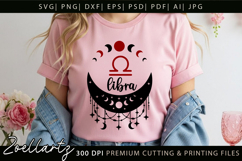 LIBRA Zodiac Sign SVG for CRICUT Celestial Moon T-shirt Mug Product Image 4