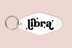 Libra zodiac signs keychain svg cutting files or sublimation files for keychain