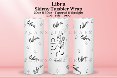 libra zodiac skinny tumbler sublimation wrap with high resolution and transparant background are for 20oz and 30oz skinny tumbler