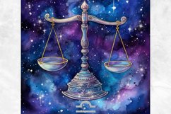 Libra Zodiac Sign Tumbler Sublimation Design Alcohol Ink Product Image 2