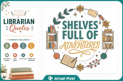 Librarian Quotes SVG PNG Product Image 1