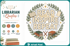Librarian Quotes SVG PNG Product Image 1