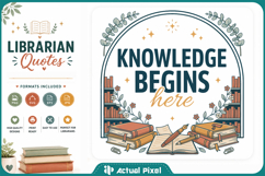 Librarian Quotes SVG PNG Product Image 1