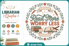 Librarian Quotes SVG PNG Product Image 1