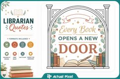 Librarian Quotes SVG PNG Product Image 1