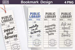 Library Card Bookmarks | Book Lover Bookmark Product Image 1