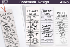 Library Card Bookmarks | Book Lover Bookmark Product Image 1