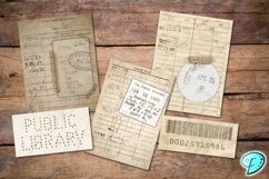 Library Card Printable Ephemera Product Image 2