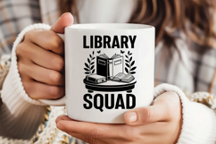 Library Squad SVG, Book Lover SVG, Reading SVG Product Image 3