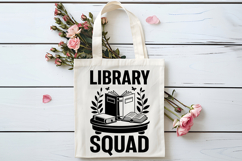 Library Squad SVG, Book Lover SVG, Reading SVG Product Image 4