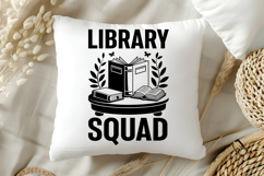 Library Squad SVG, Book Lover SVG, Reading SVG Product Image 5