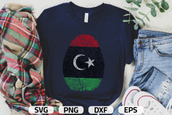 Libya SVG | Libya Flag Fingerprint | SVG PNG DXF EPS Product Image 1
