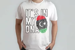 It's in my DNA Libya Flag Fingerprint PNG Sublimation Product Image 2