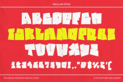 Lican Boxy Graffiti Block Font | Heavy Urban Display Typefac Product Image 6