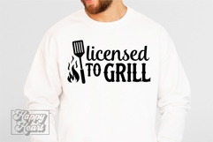 Licensed to Grill SVG - Fathers Day PNG - Dad Quote BBQ Product Image 5