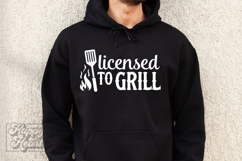 Licensed to Grill SVG - Fathers Day PNG - Dad Quote BBQ Product Image 3