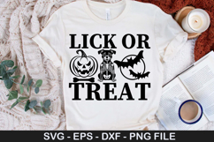 Lick or treat SVG - Halloween Dog Design Product Image 1