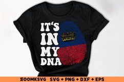 It's in my DNA Liechtenstein Flag Fingerprint Sublimation Product Image 2