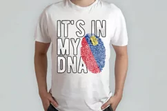 It's in my DNA Liechtenstein Flag Fingerprint PNG Product Image 2