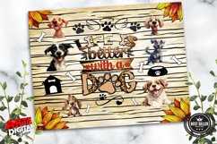 Life Is Better With a dog | Dog lover PNG | 20oz tumbler Product Image 3