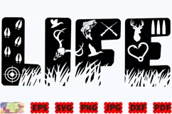 Life SVG | Hunting Life SVG | Hunting SVG | Hunter SVG | PNG Product Image 2