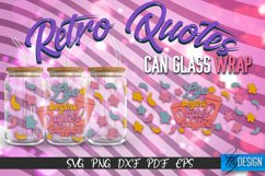 Retro Glass Can Wrap Design | Retro Quotes | SVG File v.7 Product Image 1