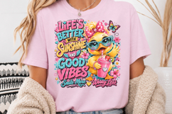 Life Better With Sunshine &amp; Good Vibes Sublimation PNG Product Image 3