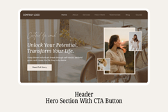 Life Coach Canva Website Editable Template Product Image 5