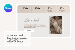 Life Coach Canva Website Editable Template Product Image 6