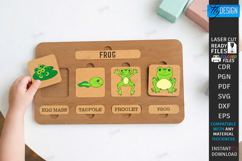 Life Cycle Puzzle Laser Cut | Educational Montessori Toy SVG Product Image 1