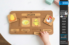 Life Cycle Puzzle Laser Cut | Educational Montessori Toy SVG Product Image 1