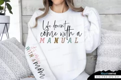 Life Doesn't Come Sleeve SVG, Mother's Day SVG Design Product Image 3