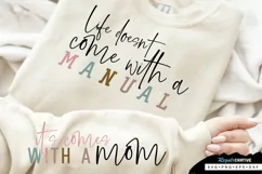 Life Doesn't Come Sleeve SVG, Mother's Day SVG Design Product Image 1