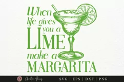 Funny Margarita Cocktail SVG | Summer Cocktail PNG Product Image 1