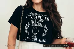 Funny Pina Colada Cocktail SVG | Summer Cocktail PNG Product Image 2