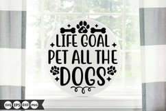 Dog Round Sign SVG Bundle - Dog Door Sign Product Image 8