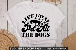 Rescue Dog SVG Design - Life Goal pet All The Dogs Product Image 2
