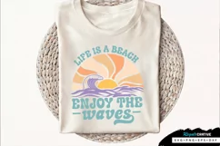 Life Is A Beach Enjoy The Waves SVG, Summer SVG Design Product Image 3