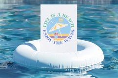 Life Is A Beach Enjoy The Waves SVG, Summer SVG Design Product Image 2