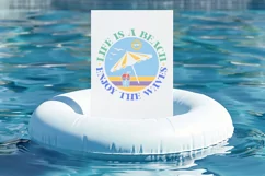 Life Is A Beach Enjoy The Waves SVG, Summer SVG Design Product Image 2
