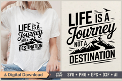 Life Is A Journey Not A Destination SVG File | Camping SVG Product Image 1