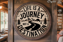 Camping Round Sign SVG Bundle | Outdoor Sign | Camping SVG Product Image 9
