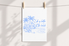 Life Is Better At The Beach PNG, Coastal Design Product Image 4