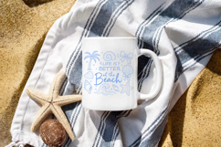 Life Is Better at the Beach PNG Preppy Summer Vibes Digital Product Image 5