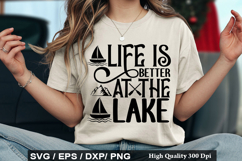 Lake Quotes Design - Life Is Better At The lake Product Image 3