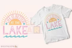 Lake SVG T-shirt Design, Lake PNG Product Image 2