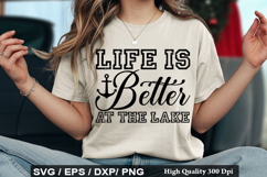 Lake Quotes Design - Life Is Better At The lake Product Image 4